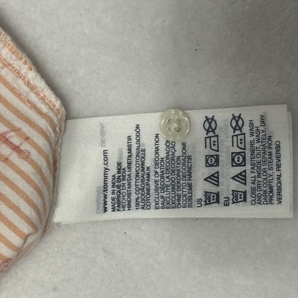 Tommy Hilfiger Women's Anchor Shirt Pink Stripes Nautical Boat Pattern Size Lg - Picture 7 of 13